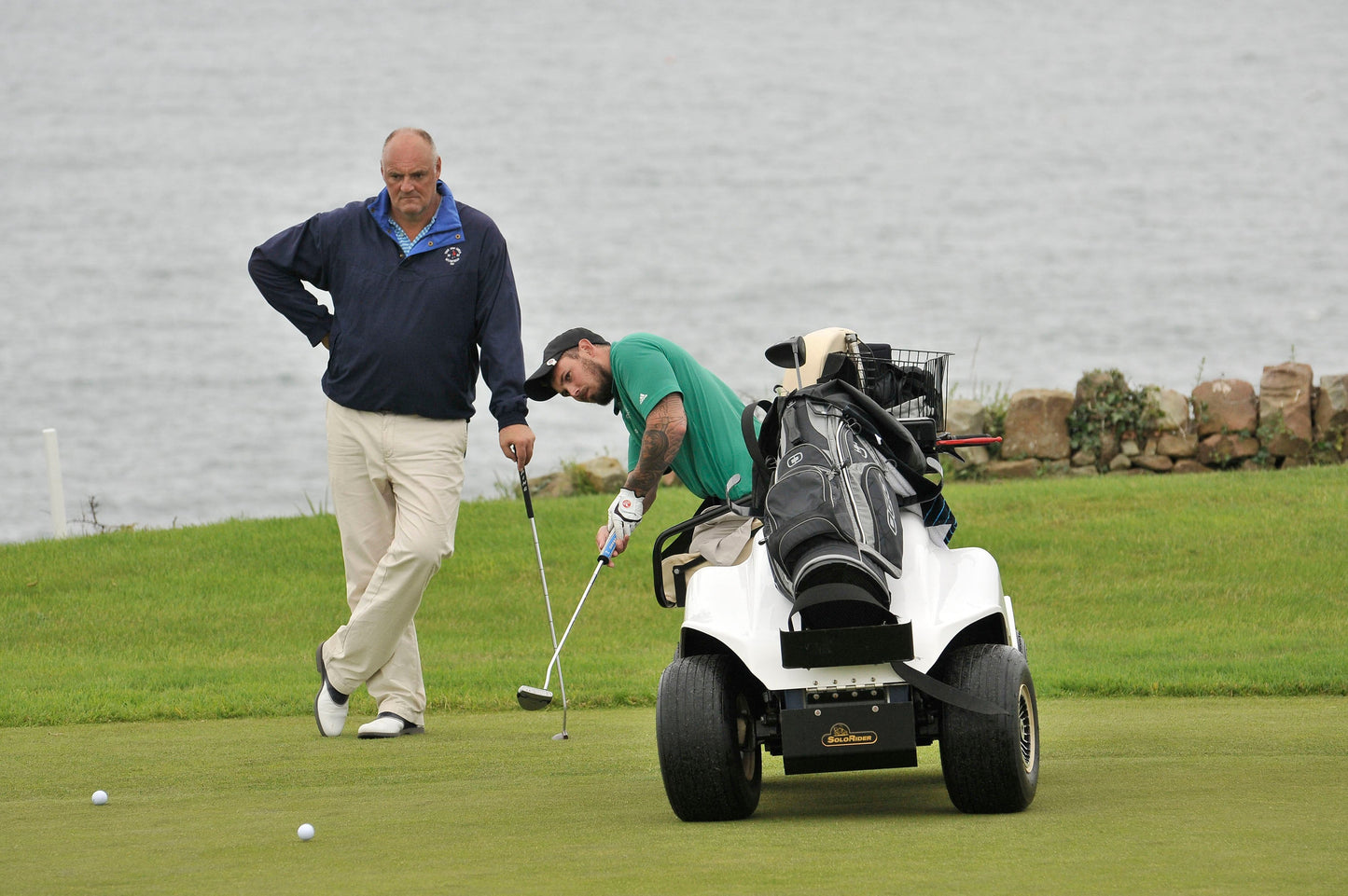 SoloRider Golf Car in White w/ Lithium Batteries